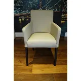 Esszimmerstühle Stuhl Sessel mit Armlehnen Echt Leder stühle Lederstühle