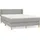 vidaXL Boxspringbett 140 x 200 cm Hellgrau