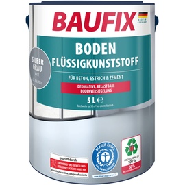 Baufix Boden-Flüssigkunststoff 5 Liter, silbergrau,