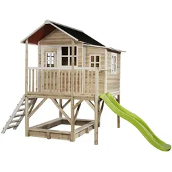 EXIT Toys Spielhaus »Loft Spielhäuser«, BxHxT: 190 x 253 x 382 cm, natur