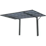 Ximax Wing Typ 80 mit Welldach Anthrazit 275,7 cm x 531,4 cm