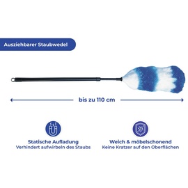 Maximex Staubwedel-Set 3-tlg. blau