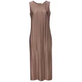 LASCANA Plisseekleid Sommerkleid Braun 38