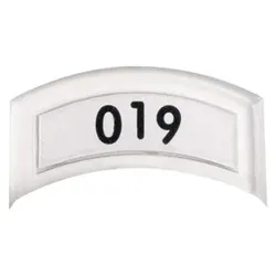Kunststoff-Nummernschild, 3-stellig