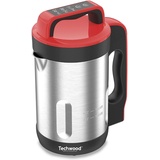 Techwood TSM-1655 Standmixer, beheizbar, Kapazität 1,6 l, Suppe samtig, Kompot, Warmhaltefunktion, 1000 W, Edelstahl