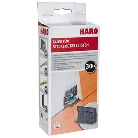 HARO Living by Haro Befestigungsclips f. Stecksockelleisten 30 Stück