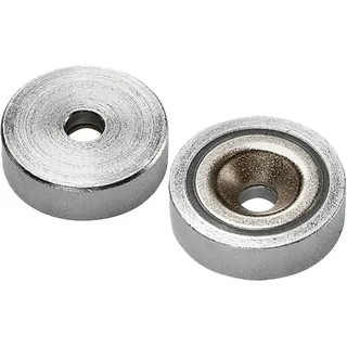 Hoffmann Flachgreifermagnet mit Bohrung, Neodym,⌀ 32 mm