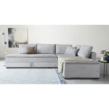 Home Affaire Ecksofa Cord 3-Sitzer Grau