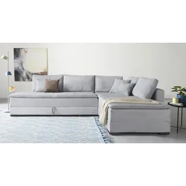 Home Affaire Ecksofa Cord 3-Sitzer Grau