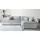 Home Affaire Ecksofa Cord 3-Sitzer Grau