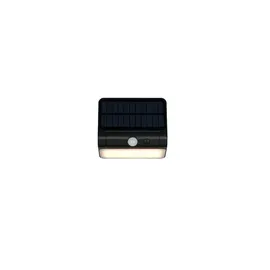 RL LED Außenwandleuchte schwarz B 12 cm, spritzwassergeschützt, inkl. Dämmerungssensor