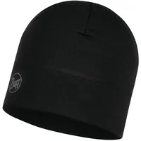 Buff Merinowolle Mütze Midweight black