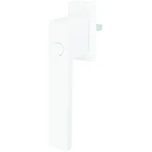 MS Beschläge Fenstergriff mit Druckknopf Kinderschutz Rasterolive Kindersicherung Fensterbeschlag Weiss RAL9016