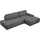 Home Affaire Eckcouch Cord 2-Sitzer Grau