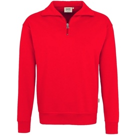 Hakro Zip-Sweatshirt Premium rot, 5XL