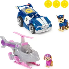 Spin Master Paw Patrol The Movie 2er Set Fahrzeuge Filmhund Figuren, Skye Chase 2er Pack Funkauto Hubschrauber