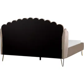 Beliani Polsterbett 180 x 200 cm Taupe