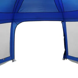 vidaXL Poolzelt mit abnehmbarem Überzelt Netzwänden Azurblau 618x532cm