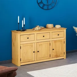 CARO-Möbel Sideboard 135 x 80 x 40 cm Braun