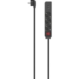 Hama Steckdosenleiste 3-fach USB-A 17W Schalter 1,4 m Schwarz