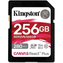 Kingston Canvas React Plus V60 256GB, UHS-II U3, Class 10 (SDR2V6/256GB)