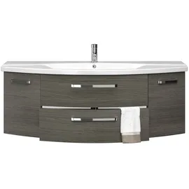Pelipal Waschbeckenunterschrank 140 cm Serie 4010 Graphit Struktur quer
