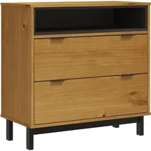 vidaXL Schubladenschrank FLAM 80 x 40 x 80 cm braun