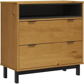 vidaXL Schubladenschrank FLAM 80 x 40 x 80 cm braun