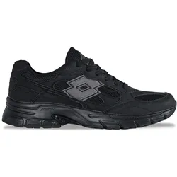 Sneaker LOTTO, Gr. 39, schwarz, Synthetik, Kunstfaser, mehrfarbig, sportlich, Schuhe, - mit Flexkerben für natürlichen Bewegungsablauf