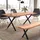 Wohnling Esszimmertisch 140 x 76 x 80 cm braun/schwarz