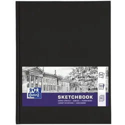 Oxford Sketchbook A4 gebunden - 96 Blatt schwarz
