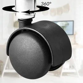 CASARIA Rollhocker weiß/silber