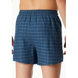 SCHIESSER Web-Boxershorts Dunkelblau/Petrol L 2er Pack