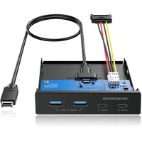 Graugear 3.5" Frontpanel, 2x USB-C 3.1, 2x USB-A 3.1 (G-MP02)
