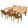 aleos TEAK Set 7-tlg. Braun