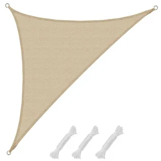 AMANKA Sonnensegel Dreieck 510 x 360 x 360 cm beige