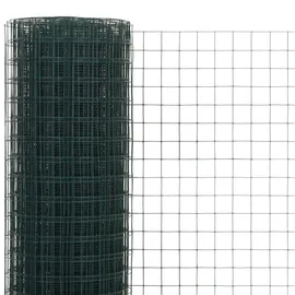 vidaXL Drahtzaun 10 x 1,5 m Grün/Stahl