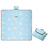 Picknickdecke Picknickdecke Campingdecke Wasserdicht Waschbar Stranddecke, XDeer, Strandmatte mit Tragegriff für Outdoor Picknick 200x200cm