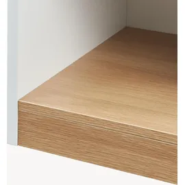 [en.casa] Nachtschrank Kuorshare 55 x 42 x 37 cm Weiß/Eicheoptik