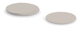 Zeller Glasuntersetzer-Set, Kunstleder, 4-teilig, Strapazierfähiges Set bestehend aus vier Glasuntersetzern, Farbe: taupe