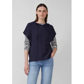 s.Oliver Kapuzenshirt Sweatshirt Fabricmix Blau 38
