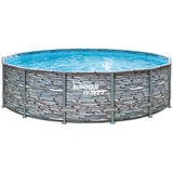 Summer Waves Elite Frame Pool Steinoptik 427x107cm