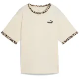 Puma Essentials Graphic Animal Relaxed T-Shirt Beige L