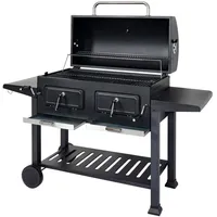 MCW Holzkohlegrill MCW-K94, Grillwagen Standgrill BBQ Gartengrill mit Deckel