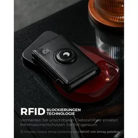 DODENSHA AirTag Geldbörse Herren RFID Schutz mit Münzfach