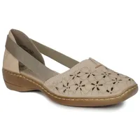 Rieker Damen Slipper in Beige, Größe 41 - Gold/Beige - 41