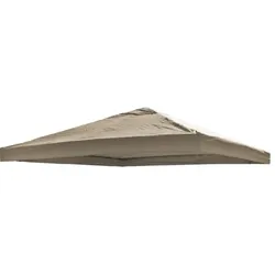 Lex Ersatzdach Pavillon universell Pavillon 3x3m wasserdicht Garten Party Luft-Luke taupe : Taupe