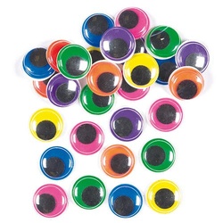 Große, bunte Wackelaugen (pro Set 60) Bastelbedarf Verzierung & Dekorationen