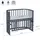 babybay Beistellbett Maxi Comfort Plus Holz Grau