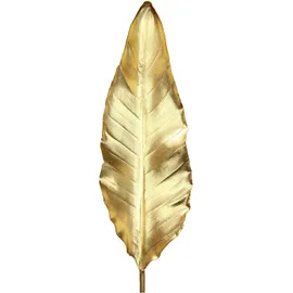 I.GE.A. Kunstpflanze I.GE.A. "Strelitzienblatt", gold (goldfarben), B:12cm H:92cm L:2cm, Obermaterial: 50% Kunststoff, 50% Polyester, Kunstpflanzen, Kunstpflanze, Kunstzweig, 3er Set